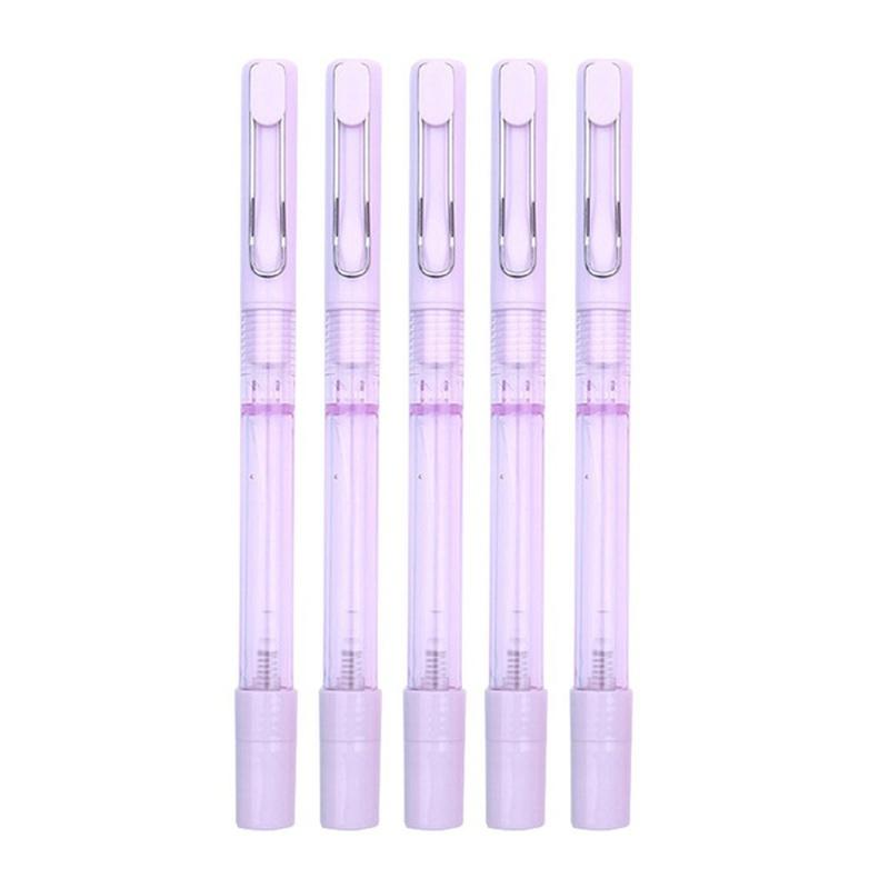 2/4Pcs Spray Pen Portable Refillable Spray Bottle Writing Pens School Office Gel Pens Students Supply Color Random