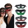Couple Masquerade Masque Set Mardi Gras Party Ball Half-Face Masque Venetian Party Halloween Accessory for Men Women