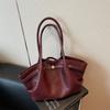 Retro Bag Women's Large Capacity Autumn and Winter Casual Niche Shoulder Underarm Bag Pleated Tote Bag