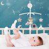 Baby Crib Mobile with Music & Rotating Toys Soft Plush Hanging Rattles for Newborns 0-3 Years Soothing Melodies for Nursery Stroller Bedtime