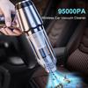 Car Vacuum Cleaner 95000PA Strong Suction Wireless Handheld Vacuum Cleaner for Car Home Portable Auto Vacuum Cleaner Blower