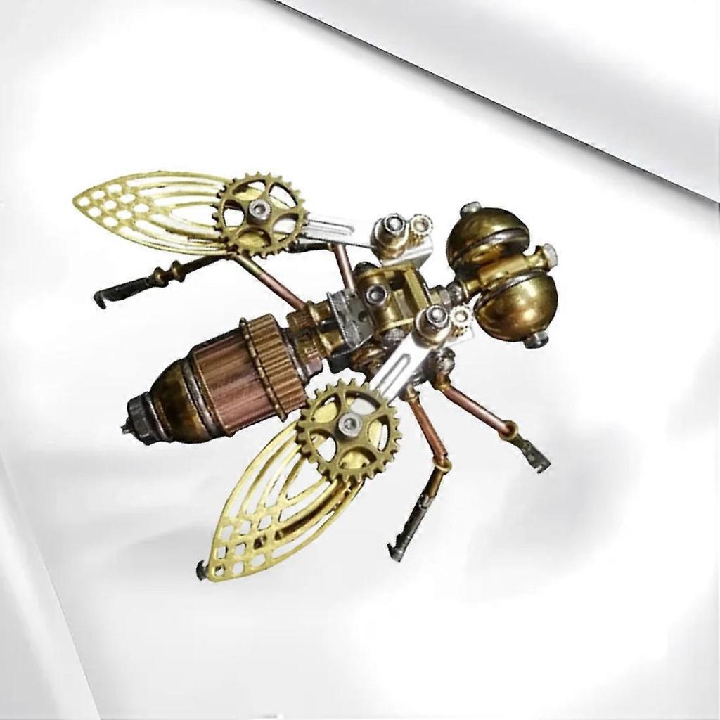 Steampunk Mechanical Insect Iron Metal DIY Building Blocks 3D Three-Dimensional Assembly Model Puzzle Birthday Gift