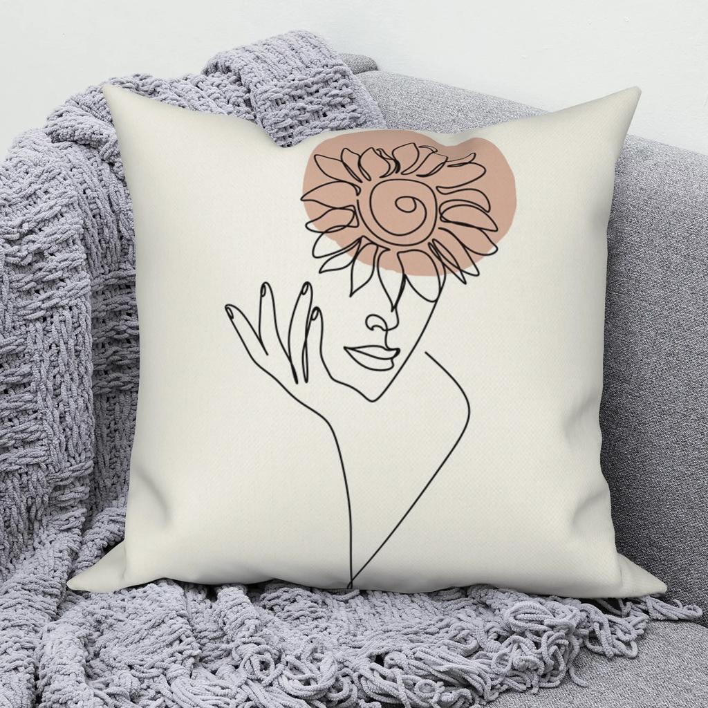 Линия Абстрактная Наволочка Чехол для Подушки Дивана Современный Простой Скандинавский Декоративный Домашний Накидной