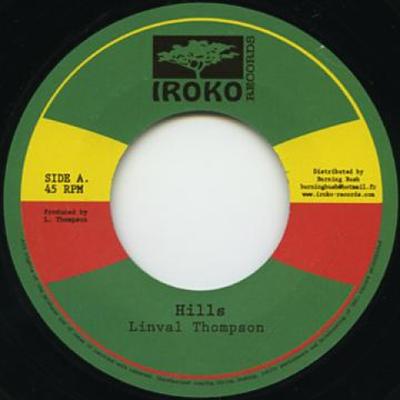 7-дюймовая пластинка LINVAL THOMPSON - Hills / Version BB40 Iroko Records 1979 Франция Регги, Ска и Даб Б/У