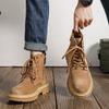 Брендовые мужские ботинки на шнуровке, зимняя повседневная обувь, дизайнерские роскошные ботинки Chelsea Tactical Trend Work Safety, кожаные кроссовки по щиколотку