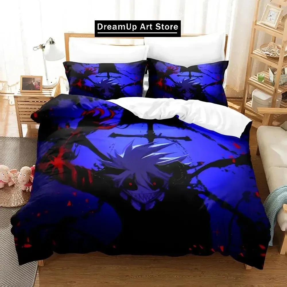 Black Clover Постельное белье Single Twin Full Queen King Size Bed Set Adult Kid Bedroom Duvetcover Sets Anime Parure de lit Bed