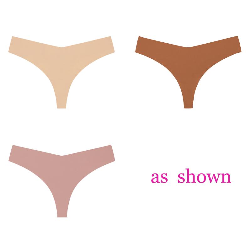 3 шт./лот, женские сексуальные трусики из ледяного шелка с низкой талией, нижнее белье без следов, стринги, женские стринги, дышащее нижнее белье, искушение, нижнее белье