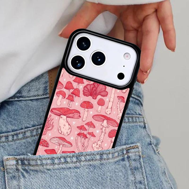 Чехол для телефона с грибами для iPhone 17ProMax 12 13 14 15 16e 17 Pro Max Plus Air Cover