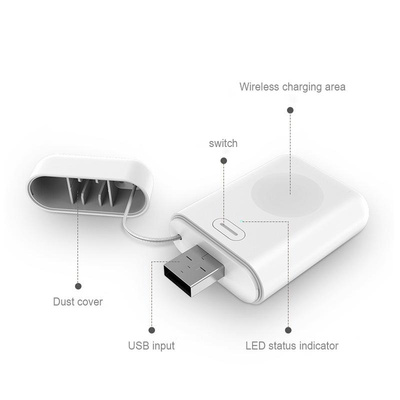 Magnetic Portable Wireless Charger Power Bank For Apple Watch iWatch 5/4/3/2/1