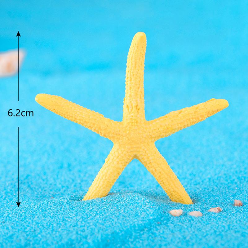 Colorful Five-Pointed Starfish Resin Fish Tank Starfish Landscaping Ornaments