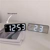 LED Multi-Function Mirror Alarm Clock: Makeup Mirror with Battery & Plug-in Options
