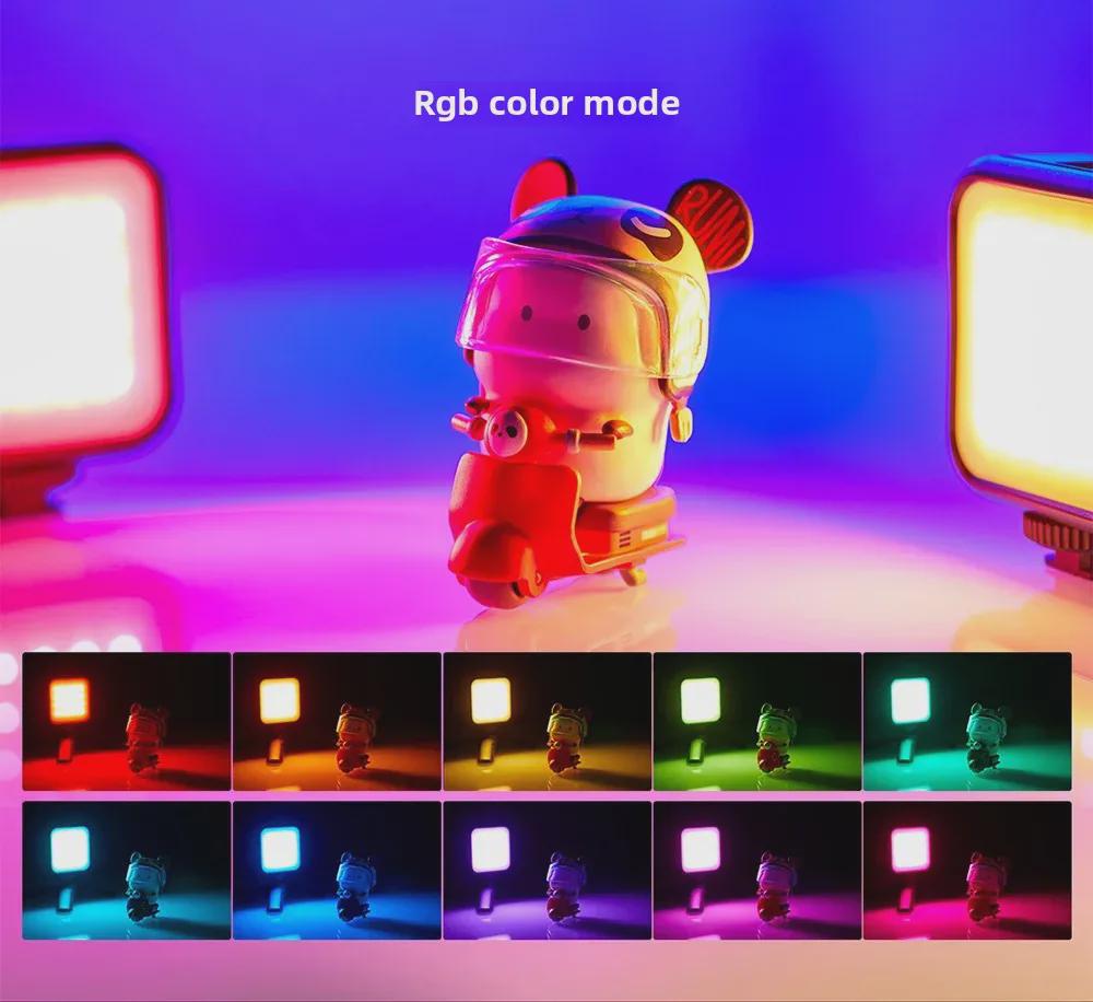 Портативный RGB фотосвет: Холодный/Теплый Квадратный Мягкий Свет для Прямых Трансляций на Открытом Воздухе