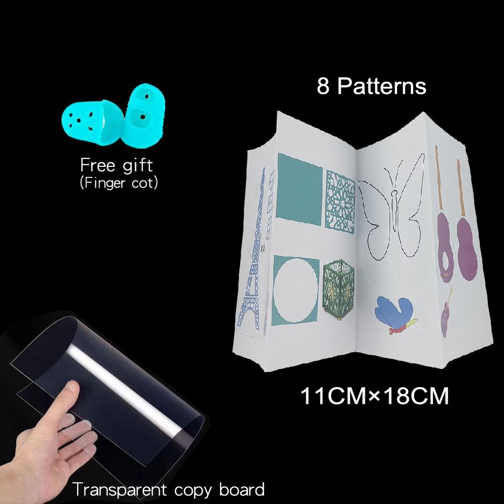 Drawing Book for 3D Printing Pen Reusable Colorful 40 8 Patterns Thick Paper Clear Plate Painting Template for 3D Pen Kid Gifts