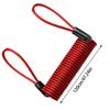 Lock Reminder Cable Disc Lock Cable For Antitheft Protection Security Steel Wire Spring Reminder Rope For Scooter Motorcycle