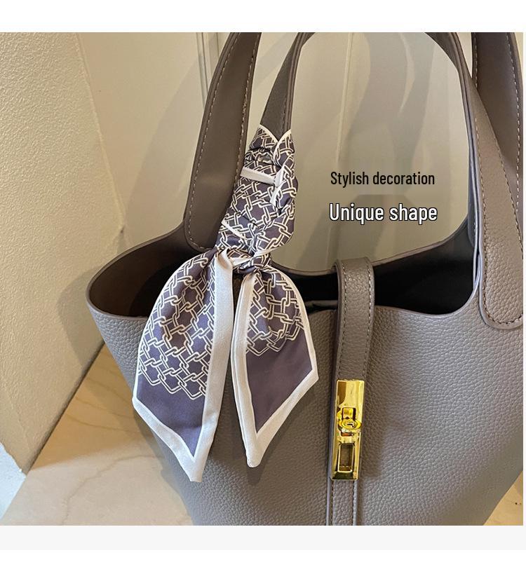 Trendy Cross-Buckle Bucket Bag: Versatile, High-End Fashion Handbag