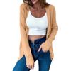 Women's Autumn Button Solid Color Long Sleeve Cardigan Women's Knit Sweater