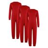 Unisex Kids Boys Girls Special Needs Adaptive Clothing 3pcs Set Long Sleeve Back Invisible Zipper Cotton Jumpsuit