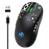 Беспроводная эргономичная игровая мышь HXSJ T90 с 11 режимами RGB-подсветки и разрешением 3600 DPI