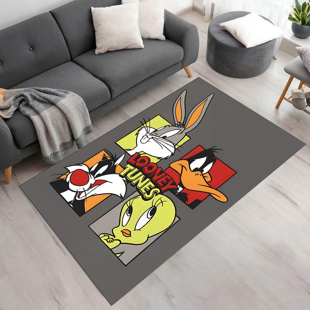 Looney Tunes Christmas Area Rug Suitable for Game Room Decorate room Dining Room Outdoor Antislip Carpet Office home decor