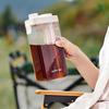 Cold Brew Coffee Maker With Filter Airtight Lid Clear Plastic Cold Brew Pitcher Jar