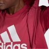 Adidas Женская куртка с капюшоном на молнии с напечатанным логотипом, красная GL0796
