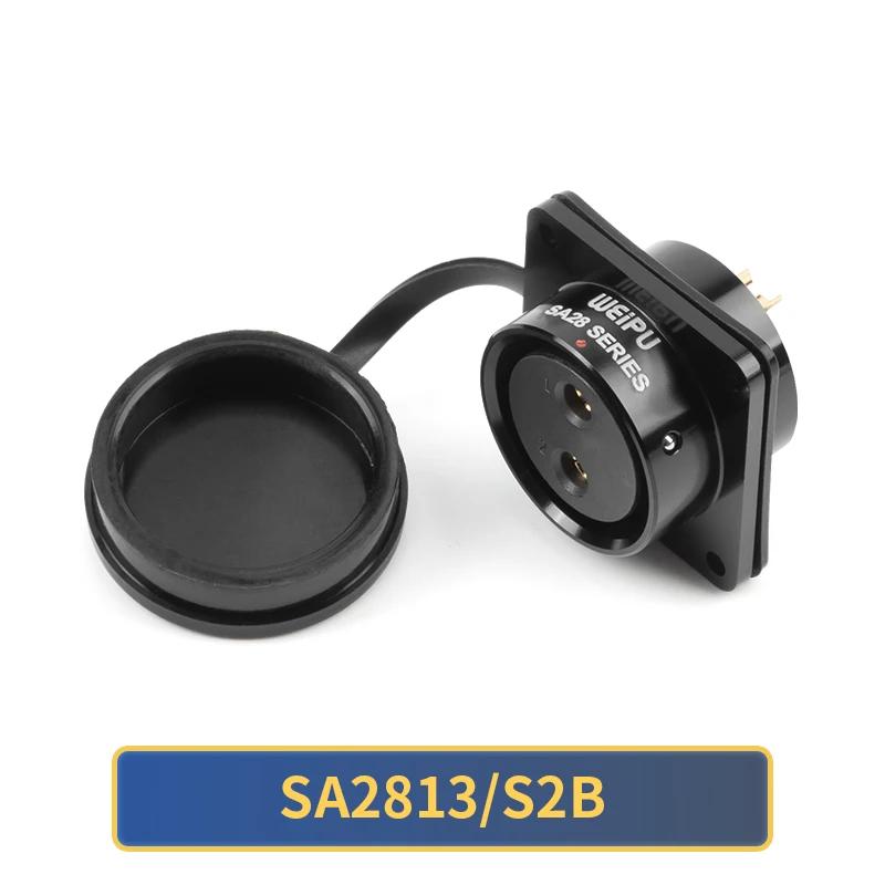 WEIPU SA28 Panel Female Socket Z 2 3 4 7 8 9 10 12 16 17 20 24 26 35 Pin Waterproof M28 Electrical Connector IP67 Large Current