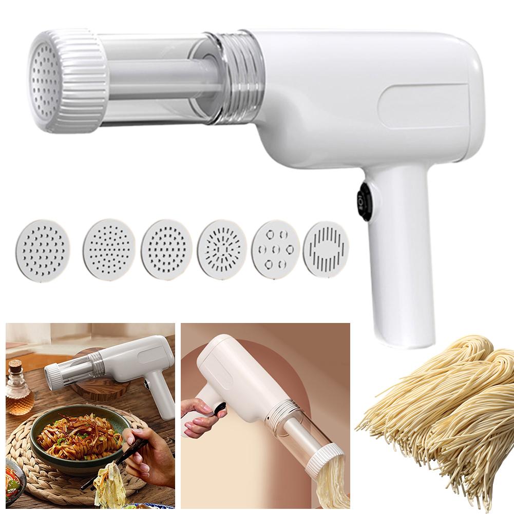 Ручная машина для приготовления спагетти и лапши с зарядкой через USB-порт. Изготавливает настоящую домашнюю лапшу. Машина для приготовления лапши с 5 видами пасты.