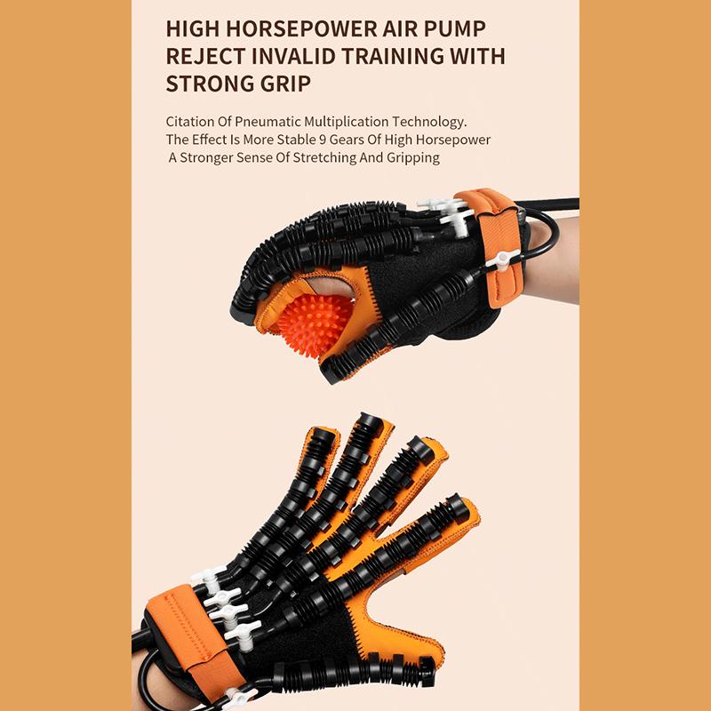 Rehabilitation Robotic Gloves with Heating Stroke Hemiplegia Hand Rehabilitation Device Finger Trainer Hand Massager