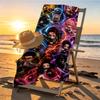 Demon Slayer Print Beach Towel Design, Soft, Lightweight. for Home Bathroom, Spa, Pool, Yoga, Surfing, Camping, Gift for Family, Friend