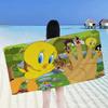 Cartoon Cute Bird Beach Towel Colorful Bath Towels for Girl Microfiber Quick Dry Sand Free Beach Yoga Spa Gym Pool