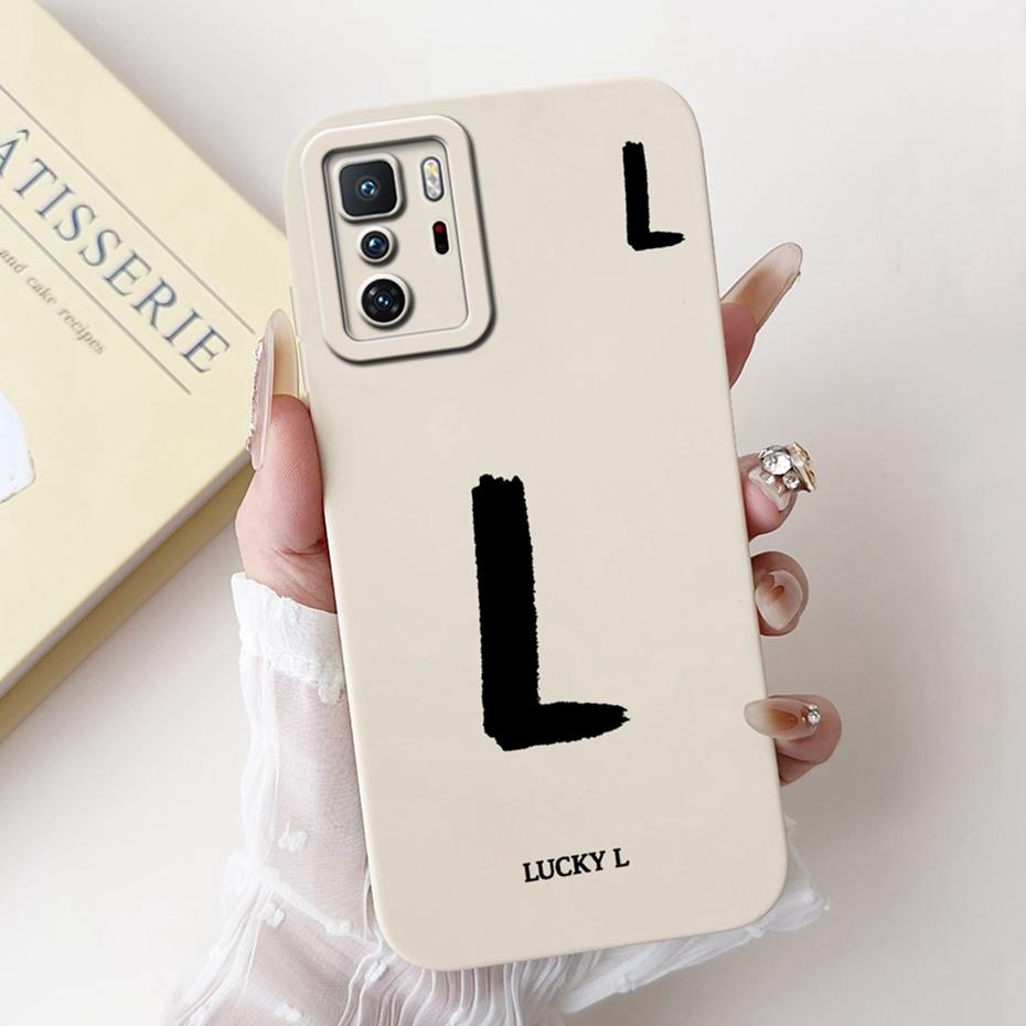 New Fashion Letter Phone Case For Xiaomi Redmi Note 10 Pro 5G Soft Silicone Shockproof Cover For Redmi Note10 5G 10T Bumper
