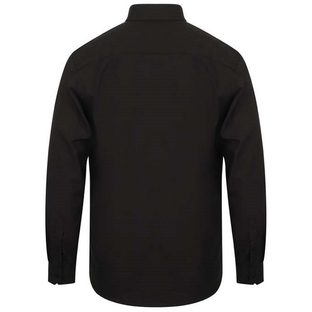 Henbury Mens Wicking Long-Sleeved Shirt