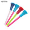 Plastic 83mm 50 PCS/lot Outdoor Sports Golf Tees Rubber Cushion Golf Accessories