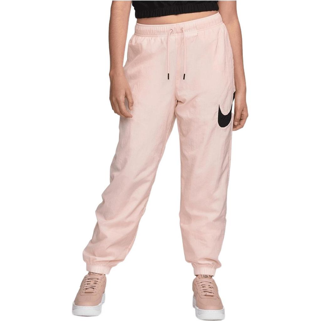 Nike Однотонные джоггеры с логотипом и завязками на шнурке, женские брюки, розовые DM6183-610