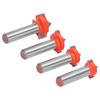 4Pcs Woodworking Router Bits Set 8 Shank SharpenNosed Engraving Machines  Milling Cutter
