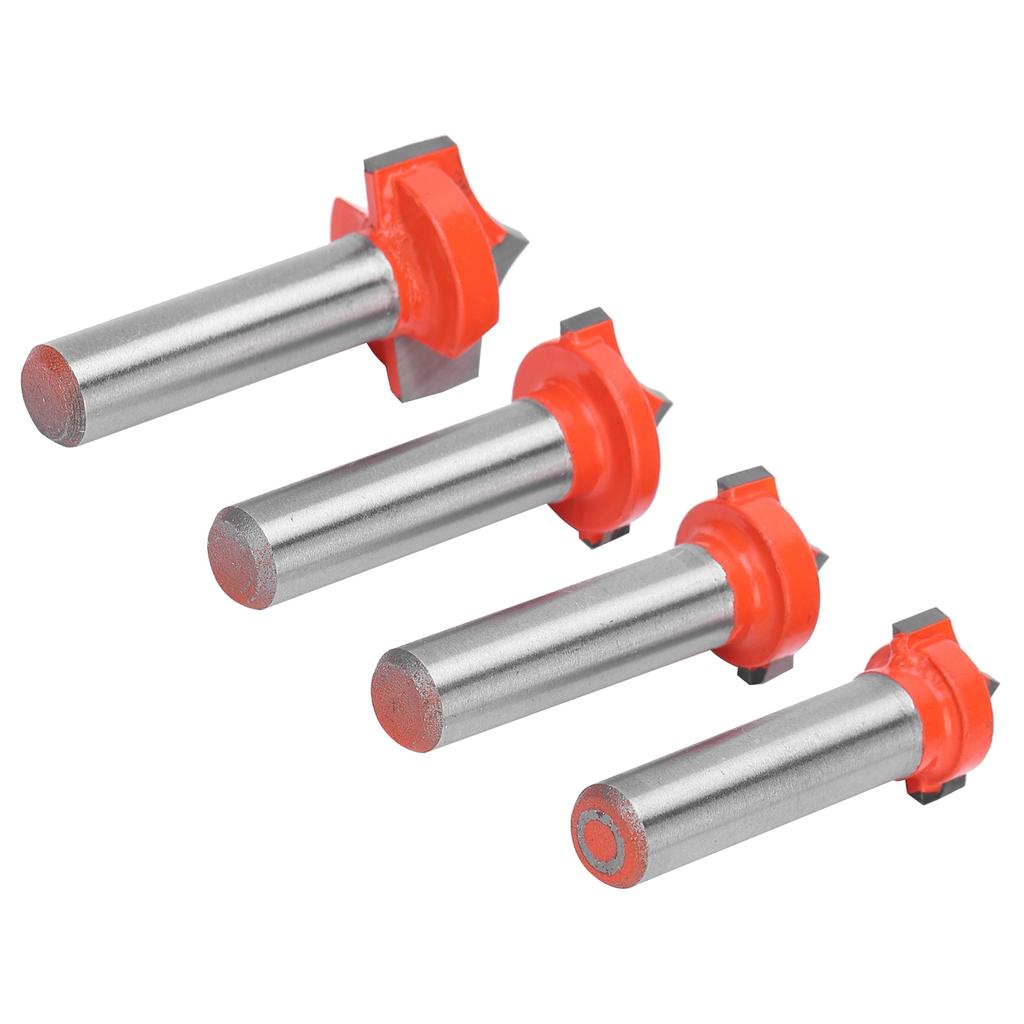 4Pcs Woodworking Router Bits Set 8 Shank SharpenNosed Engraving Machines  Milling Cutter