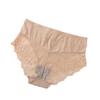 Women's Sexy Lace Splice Panties with Bowknot - European and American Style Cotton Briefs