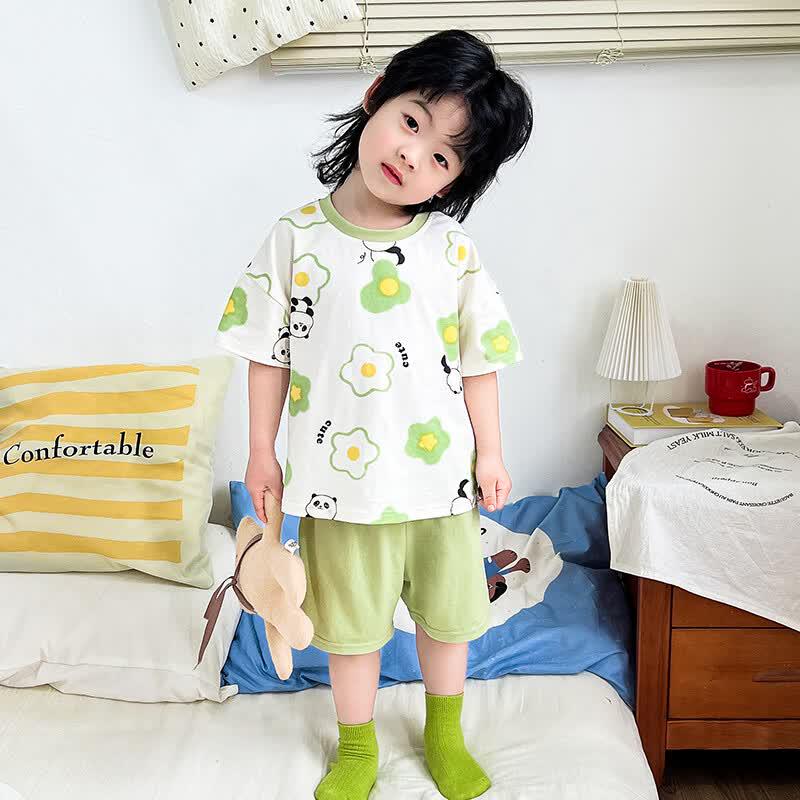 ZISEHY Boys' Pure Cotton Summer Pajamas