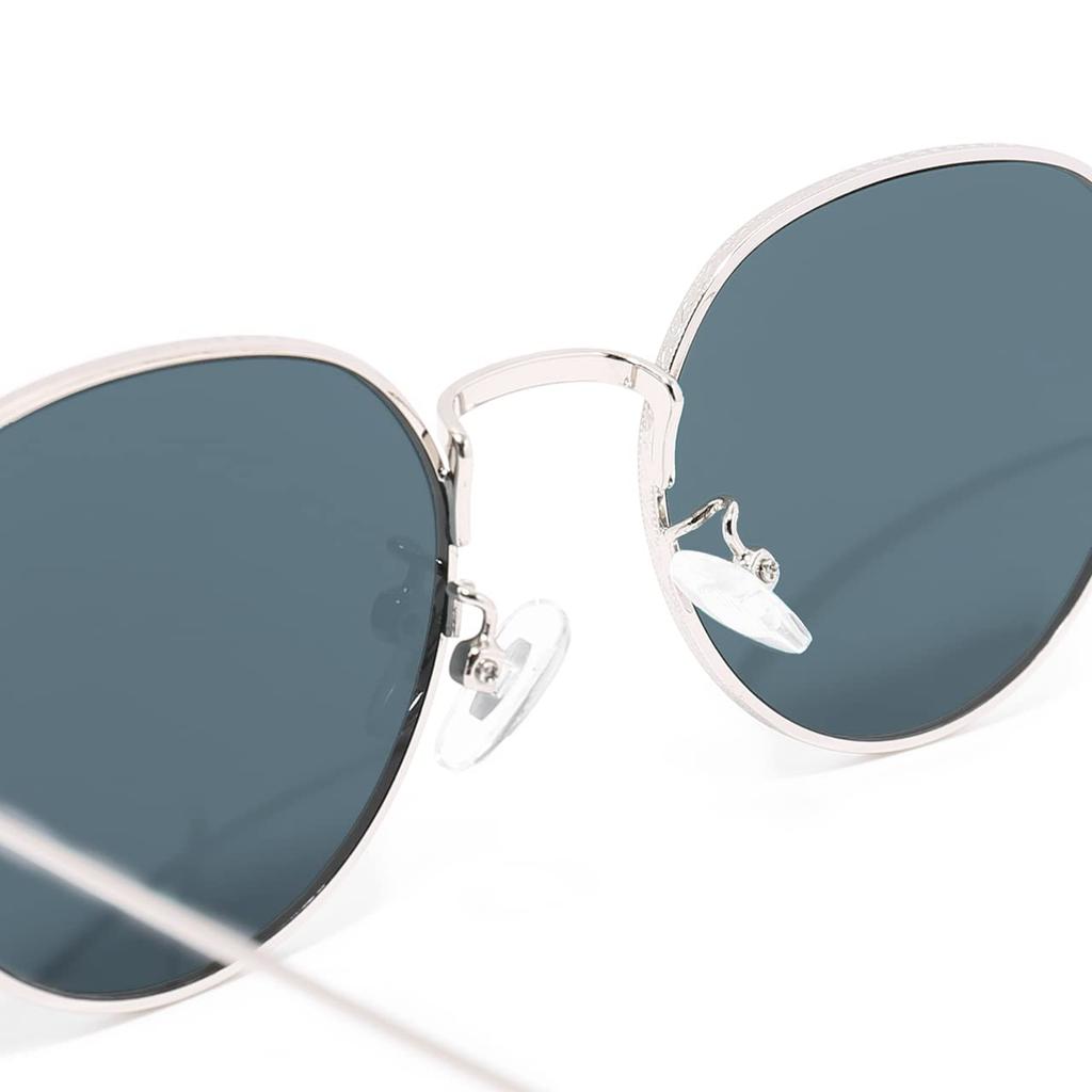 ICON iCON STORE Солнцезащитные очки Защита от УФ-лучей Линзы Boston Цветные линзы Цветные солнцезащитные очки Дымчатая линза Тонкая оправа Серебристые Стильные Милые Женские Мужские