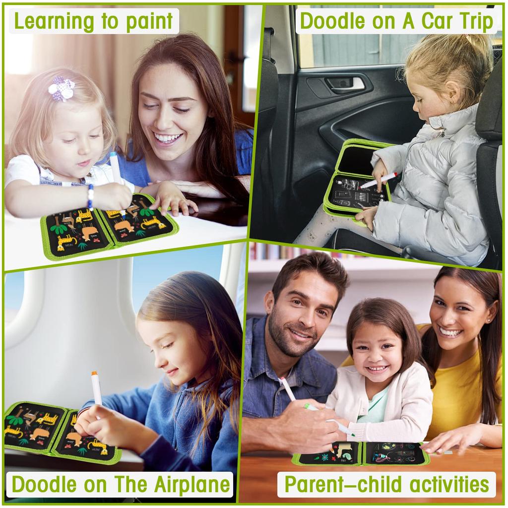 Стираемая доска для рисования, волшебная книга Монтессори, игрушки для рисования водой с ручкой, многоразовая книга для рисования, игрушки для раннего образования