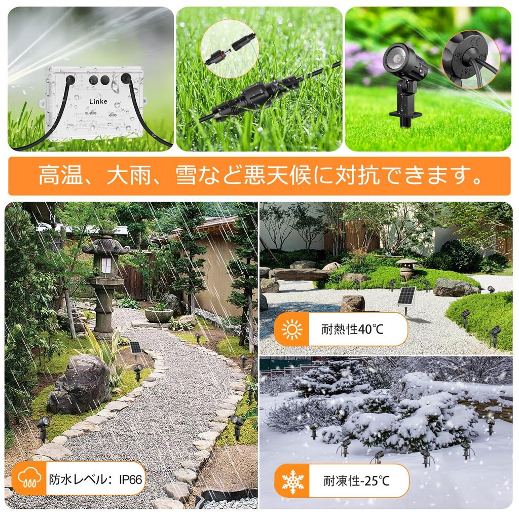 Linke Uplight Garden 6 20 Hours of Continuous IP66 Remote Color 6000mAh Lithium Durable Light Auto Perfect for Flower and Includes Japanese