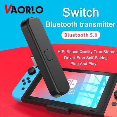 VAORLO Переключатель USB C Bluetooth 5,0, аудиопередатчик, беспроводной адаптер с низкой задержкой для Nintendo Switch/PS4/PS5 Plug And Play