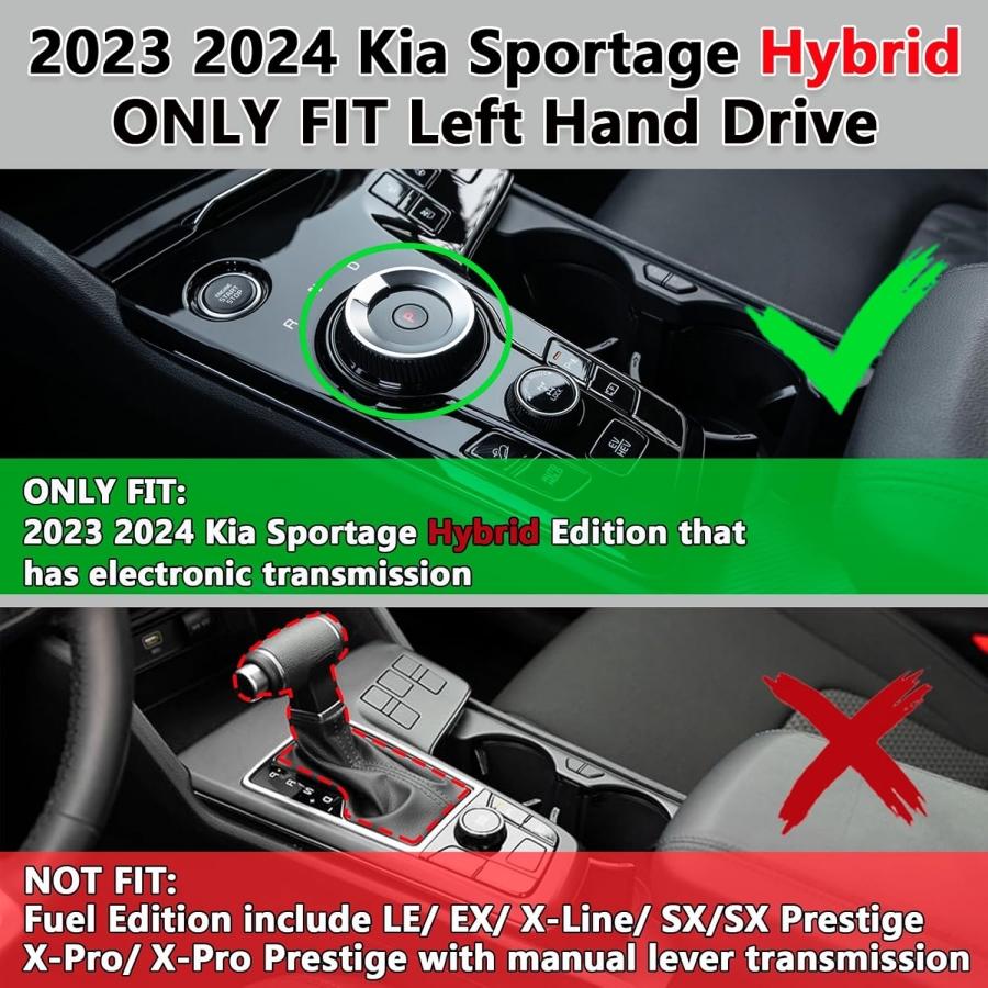 Center Console Organizer For Kia Sportage NQ5 Hybrid 2023 2024 with Electronic Transmission ONLY Armrest Storage Box Middle Tray