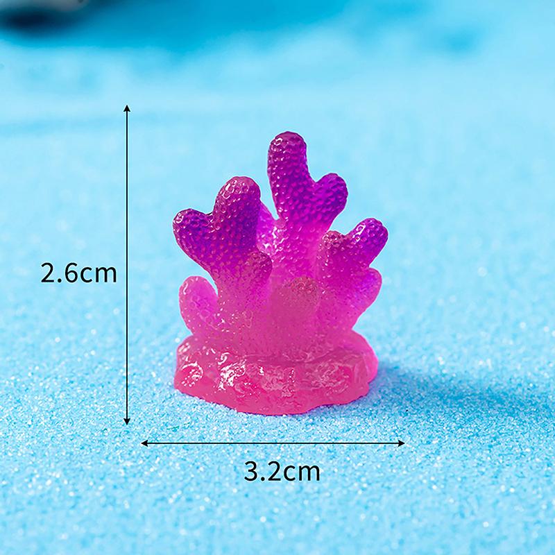 Colorful Resin Aquarium Mini Artificial Coral Shell Reef Landscape Fish Tank Underwater Ornament Aquarium Accessories