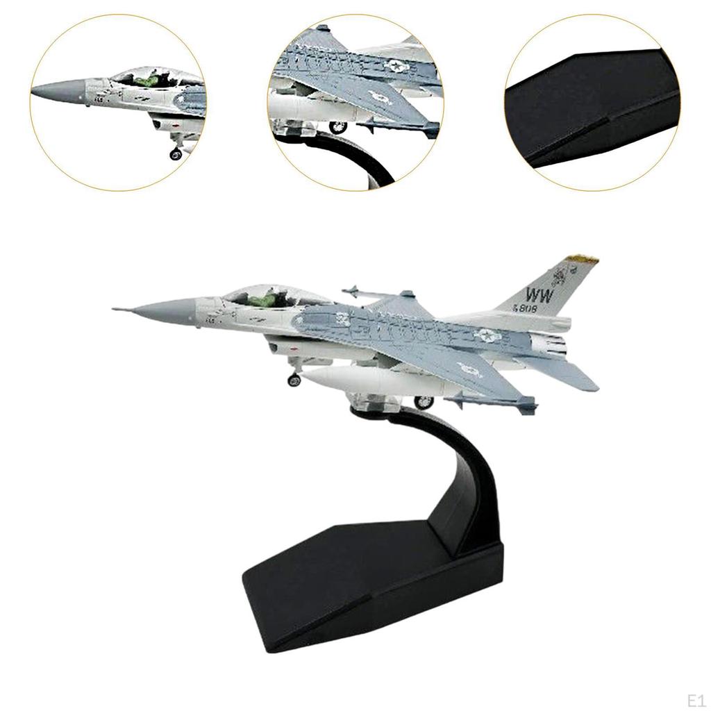 Игрушечный литой самолет F16 Fighter 1:100 предметов коллекционирования для моделирования, коллекция настольных украшений в виде самолетов