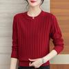 Winter Autumn Women's Long Sleeve Sweater Knitted Pullover Round Neck Fashionable Sweater, Women's Solid Color Sweater
