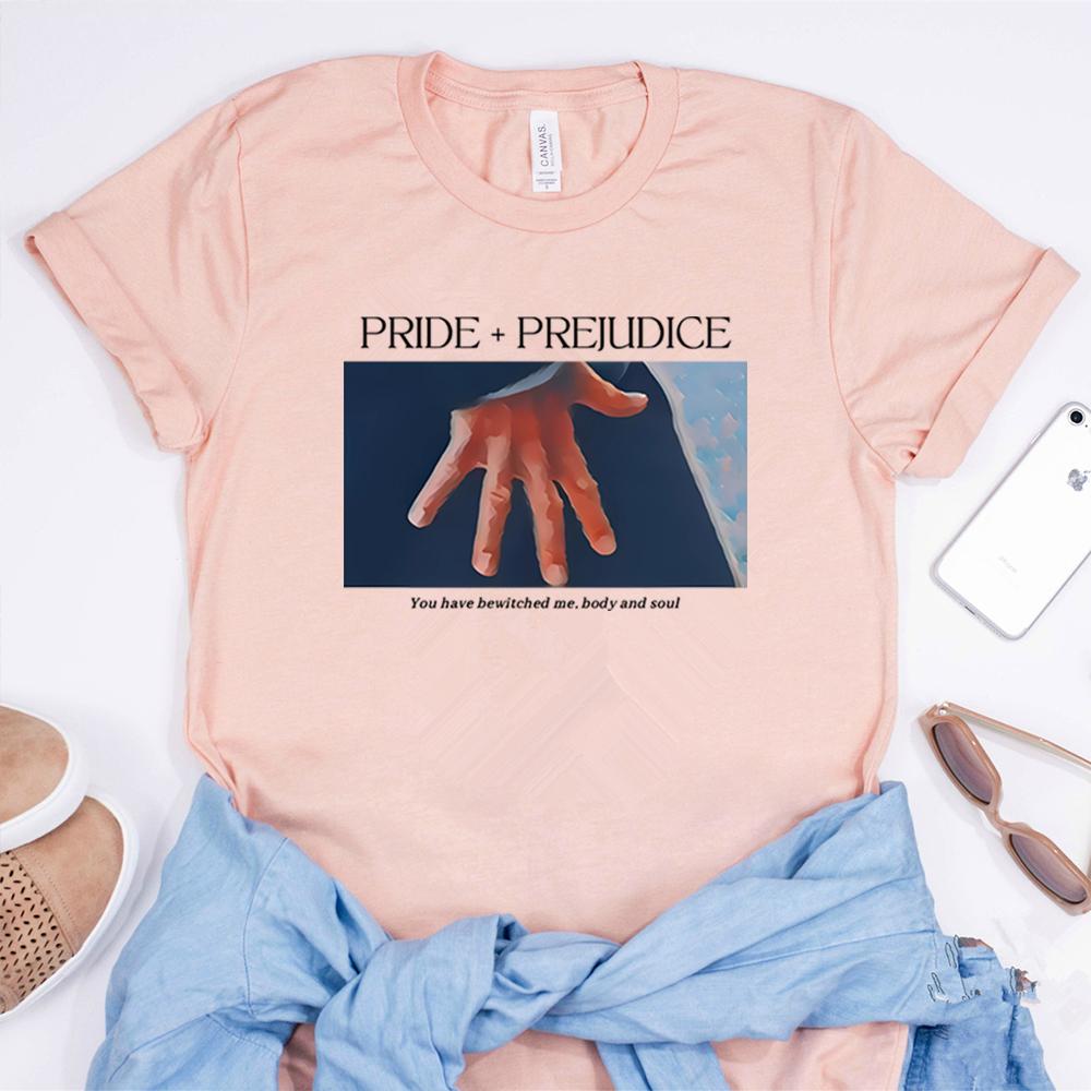 Pride and Prejudice Tshirt Hand Flex Scene Y2K 90s Tee Jane Austen Literary Shirt Pemberley Book Lover Tshirt Feminist Booktok