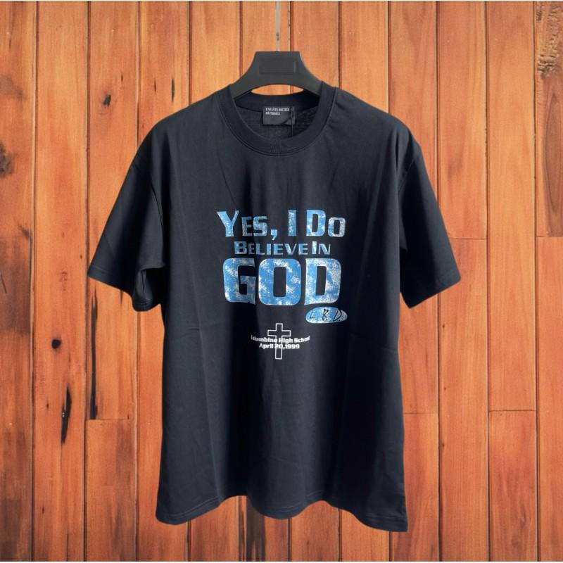 ERD Vintage Loose Fit Short Sleeve T-Shirt Men Women Couple Streetwear