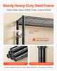 Clothing Garment Rack, Heavy Duty Clothing Garment Rack, 4 Adjustable Tiers Clothing Racks with Carbon Steel, 227 kg Load Capacity Closet Wardrobe for