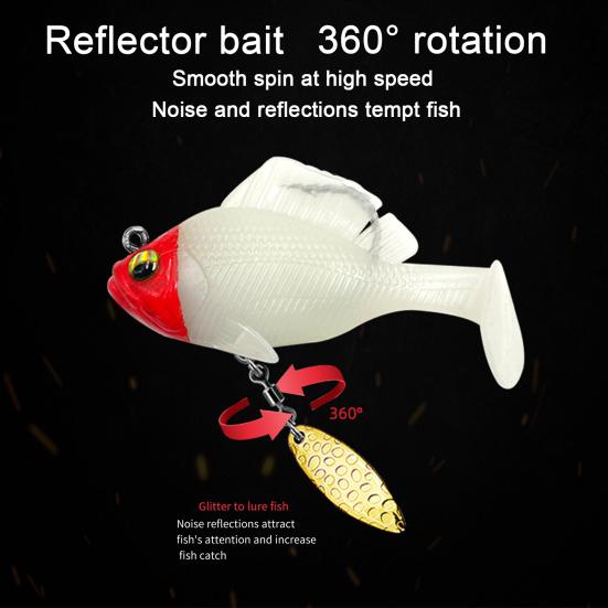 6 см/10 г/14 г весло хвост рыболовная приманка с крючком спиннер 3D глаза Swimbait искусственная мягкая приманка пресноводный соленый окунь форель аксессуары для рыбалки